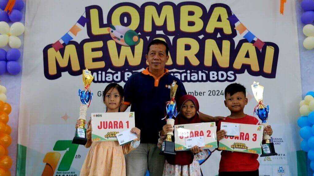 Lomba Mewarnai Milad Bank Syariah BDS 2024