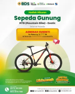 Pemenang Sepeda Tabungan Ukhuwah Periode 3